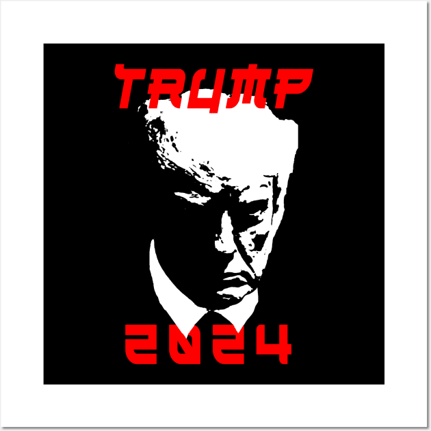 Trump mugshot 2024 Wall Art by bmron